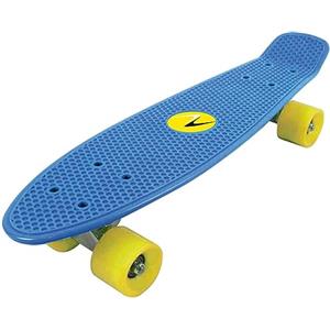 Nextream Skateboard FREEDOM Nextream 4 Colori Tavola e Ruote Resistente Sport (Azzurro - Giallo)