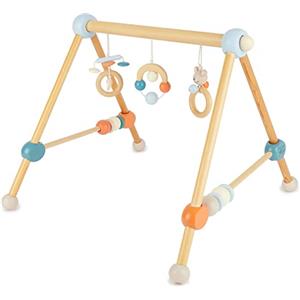 Bieco bambini Palestrina neonato legno | palestra neonati | palestrina neonato montessori | tappeto sensoriale bambini | giocattoli legno neonati| giochi legno neonati | giocattoli legno neonati