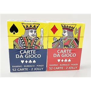 EURO PUBLISHING Carte da Gioco - Poker - Burraco - Ramino (2 mazzi: 52 carte per mazzo + 2 jolly)