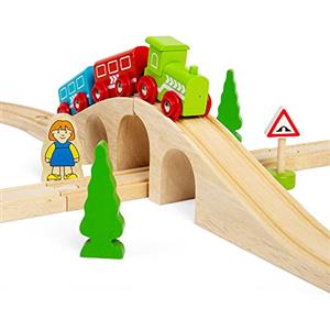 Bigjigs Rail Kit Trenino con Binario a Forma di Otto