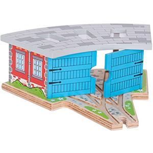 Bigjigs Rail Capanno per Tre locomotrici