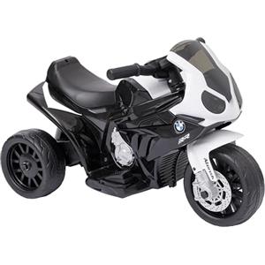 Baroni Toys Moto Giocattolo Elettrica BMW con Licenza per Bambini 1-4 Anni, Design Realistico, Manubrio Sterzante, Pedale di Accelerazione e Fanali e Suoni Funzionanti, 66x37x44 cm, Nero