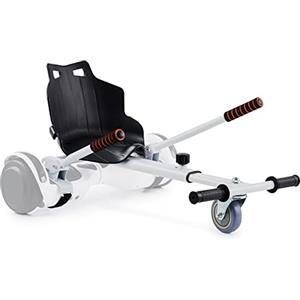 CO-Z Go-Kart Hovercart Regolabile per Hover Balance Board da 16.5 cm 20.3 cm 24.5 cm, Gyro Kart Monopattino Elettrico Accessori di Scooter a Bilanciamento Automatico (Bianco)