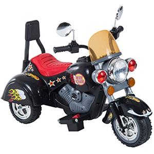 HOMCOM Mini Moto Elettrica per Bambini da 37-72 Mesi 3 Ruote Batteria 6V PP Ferro, Velocità 2.5KM/h, 92×53×67cm