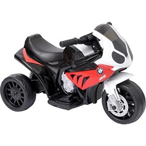 Baroni Toys Moto Giocattolo Elettrica BMW con Licenza per Bambini 1-4 Anni, Design Realistico, Manubrio Sterzante, Pedale di Accelerazione e Fanali e Suoni Funzionanti, 66x37x44 cm, Rosso