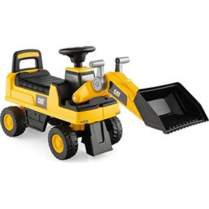 COSTWAY Bulldozer a Spinta per Bambini, Ruspa Giocattolo Cavalcabile con Benna Regolabile, Clacson e Spazio di Archiviazione Nascosto, Pneumatici Anti-scivolo, Regalo per Bambini 1-3 Anni (Stile 3)