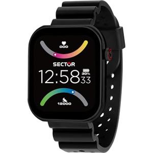 Sector No Limits Smartwatch Uomo, Digitale, Cinturino in Silicone, Cassa 49 mm, Collezione S03 WR 5ATM - R3251295001