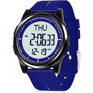 WIFORT Orologio Digitale da Polso, Orologio Sportivo Uomo Donna Impermeabile 5ATM Con Retroilluminazione a LED, Cronometro, Sveglia e Timer, Ultra-sottile Watches Unisex