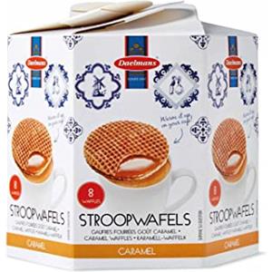 Daelmans Stroopwafels - Stroopwaffles al caramello - 230 grammi per scatola Hexa - Autentica Cialda Olandese Al Caramello - Stroopwaffels