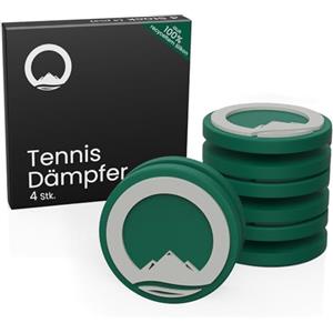 Otaro antivibrazione Tennis per Racchette da Tennis (Verde) - 4 Pezzi - 100% Riciclato - Ammortizzatore di Vibrazione Come Accessorio da Tennis