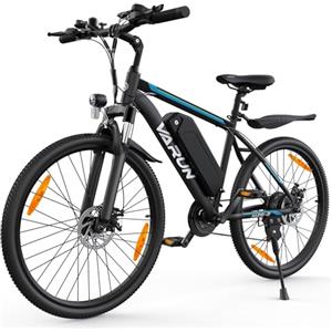 VARUN Bici Elettrica, 24''/26''/27.5'' Bicicletta Elettrica con Batteria Rimovibile 48V/36V, Fino a 100km, Motore 250W, Bici Elettrica Uomo/Donna con 21/1 Velocità, 5 Modalità Mountain Bike Elettrica