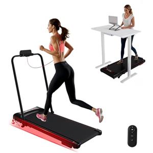 Devoko Tapis Roulant Elettrico Pieghevole,1-12km/h Home Treadmill 3 in 1 Tappetino da Passeggio,Tappeto Corsa Extra Large,Display LED,Supporto per Tablet,Tapis Roulant Sotto Scrivania