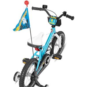 STITCH Little Rock 12 pollici bicicletta per bambini da 2 a 4 anni, bicicletta per ragazzi con ruote di supporto con cestino e stelle filanti, Verde