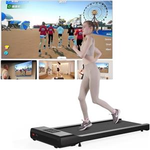 Superun Raceable Walking Pad Adatto per Machine High-Tech, capacità 136KG Tapis Roulant della Scrivania, Tapis Roulant con App Control con Corsi di Allenamento e Corse Multi-Runner