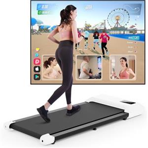 DeerRun Tapis Roulant Raceable con Controllo APP, Tapis Roulant Salvaspazio Adatto a Dispositivi ad Alta Tecnologia, Walking Pad con Corsi di Allenamento, Treadmill con Corsi Multi Corridore