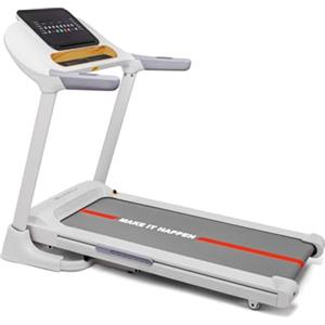 BOUDECH Vega 2500 - Tapis roulant elettrico pieghevole salvaspazio con inclinazione automatica e cardiofrequenzimetro, dettagli in legno elegante