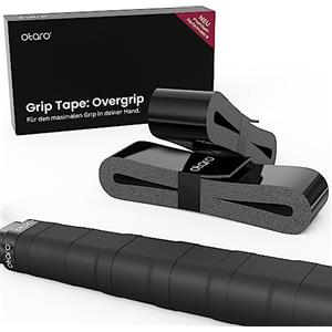 Otaro Overgrip Padel | Il miglior Grip Racchetta Tennis | 2 Pezzi | qualità Tedesca | Anche per Grip Padel, overgrip Tennis, Racchetta Tennis, Racchette Padel, Tennis, Badminton | (Nero)