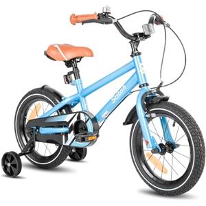 STITCH Bicicletta per Bambini da 16 Pollici per dai 4-7 Anni con Rotelle e Freni a Mano, Bici per Bambine e Bambini, 85% Pre-installato, Verde Menta.