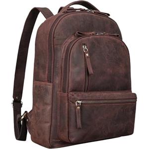 STILORD 'Remy' Zaino PC Business in Pelle Vintage Borsa PC per MacBook 13,3 Pollici Zaino Università Scuola XL Borsetta Lavoro Ufficio Borsa Cartella Cuoio Genuino, Colore:montero - marrone