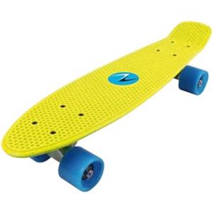 NEXTREME Skateboard FREEDOM Nextream 4 Colori Tavola e Ruote Resistente Sport (Giallo - Azzurro)