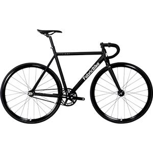 FabricBike Light PRO - Fixed Gear Bicicletta, Single Speed Fixie Completa mozzo, Telaio in Alluminio e Forcella, Ruote 28, 4 Colori, 3 Dimensioni, 8.45 kg (Taglia M) (L-58cm, Light Pro Matte Black)