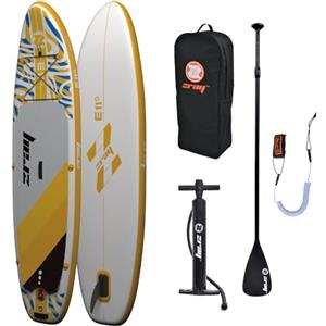 Zray SUP - Gonfiabile Stand Up Paddle Board Dropstitch con pompa a pagaia (E11, giallo, 335 x 81 x 13 cm)