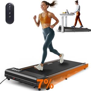 MettleMatic TW1 Tapis Roulant Elettrico - Walking Pad inclinabile 2,25HP, capacità di carico di 100KG, velocità da 1 a 6 km/h, inclinazione del 7%, nessuna installazione richiesta, garanzia di 2 anni