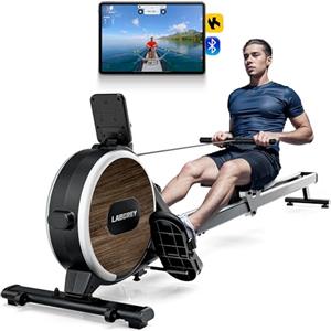 LABGREY Vogatore Magnetico, Vogatore Bluetooth Pieghevole per Uso Domestico, Ideale per Allenamento Cardio in Casa, Binario in Lega, Super Silenzioso e Stabile (R1-Magnetico)