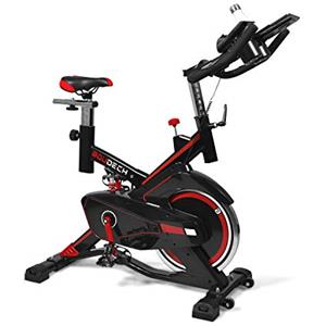 BOUDECH BOLD 1600 - Cyclette da corsa professionale con volano da 16 kg, display LCD, software di monitoraggio e supporto tablet Cyclette da fitness Whirling bike Professional Running bike (BOLD 1600)