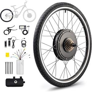 Viribus Kit di Conversione Bici Elettrica 36V 500W Set Mozzo Motore E-Bike 26