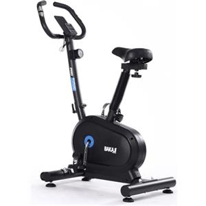 BAKAJI Cyclette da Casa con Display LCD e 8 Livelli di Resistenza, Spinning Bike Fitness per Allenamento Cardio, Gambe, Pancia, Fianchi con Sediolino Imbottito Regolabile