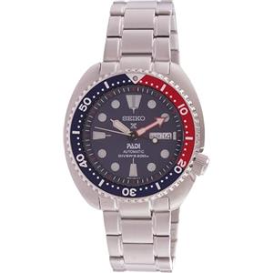 Seiko Orologio Seiko Prospex PADI Automático Diver's 200m Acero Azul Rojo SRPE99K1, cinturino, Bracciale