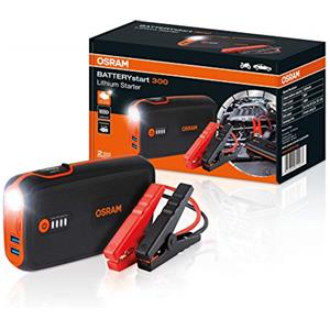 OSRAM BATTERYstart 300, avviatore al Litio da 13.000 mAh per Veicoli con Motore a Benzina Fino a 6l e Motore Diesel da 3l