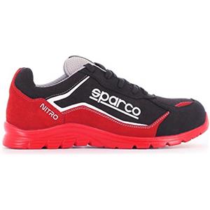 Sparco Scarpe Antinfortunistici Da Lavoro, Multicolore (Rosso / Nero), 41 EU, 1 Pezzo