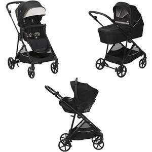 Chicco Trio Seety, Comprende Passeggino Seety con Telaio Ultraleggero, Navicella Ampia e Imbottita e Seggiolino Auto Kory Essential I-Size, Sistema Modulare Leggero e Compatto, 0 Mesi - 4 Anni