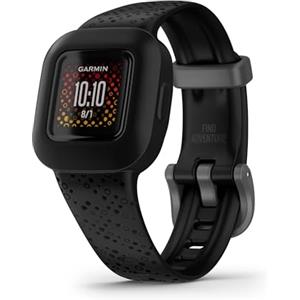 Garmin Vivofit Jr.3 (Black), Orologio e Activity Tracker per Bambini, Display a colori, Passi, Sonno, Cinturino in silicone, App interattiva, Autonomia fino a 1 anno, 4+