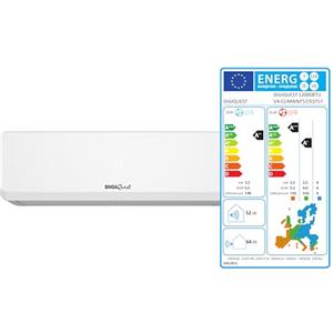 DIGIQUEST Climatizzatore Digiquest Inverter serie V4 | CLIMA00057 12000 BTU| R-32 | Wi-Fi | Classe A++/A+ | I FEEL | Timer | Funzione TURBO | Flusso d'aria 3D | Auto Restart | Modalità Notte | SEER 6,1|SCOP 5,1