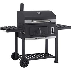 Tepro Toronto XXL - Barbecue a carbonella (Carrello) con Coperchio Scorrevole, con termometro, Piano Carbone Regolabile in Altezza, Tuta da Camino e lembo a Carbone, Dimensioni: ca. 152 x 73 x 137 cm