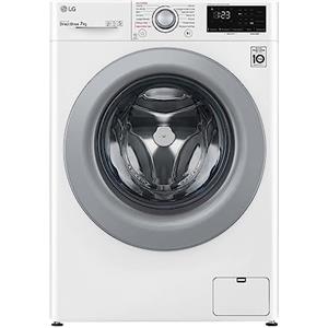 LG AI DD F2WV3S7S4E Lavatrice Slim a Carica Frontale 7 kg, 1200 giri/min, Serie V3, Lavaggio a Vapore, Motore Inverter Direct Drive, Smart Diagnosis, Libera Installazione, Bianca