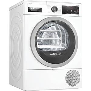 Bosch Elettrodomestici Asciugatrice WTX87KR8IT Serie 8 AutoDry 8 kg a Condensazione con Pompa di Calore, Classe Energetica A++, Bianco