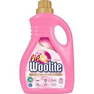 Woolite Lip Woolite Detersivo Lavatrice Lana e Delicati 25 Lavaggi, da 1500 ml di Detersivo Lavatrice Liquido Lana e Delicati con Cheratina