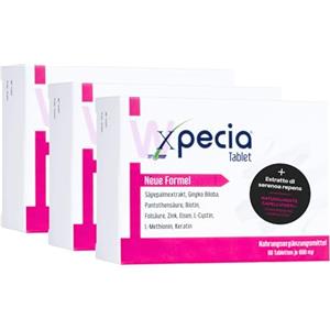 Xpecia DHT bloccante con biotina e estratto di saw palma - contro la caduta dei capelli per le donne - radice di ginko, vitamine dei capelli, sega palma - accelerare la crescita dei capelli