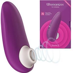 Womanizer Starlet 3 Succhia-Clitoride per Donna - Succhiatore clitorideo con 6 intensità - Stimolatore Vibratore Clitoride impermeabile - Sex toy ricaricabile per donne e coppie - viola