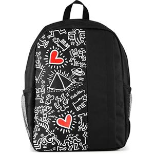 Celly x Keith Haring Zaino Porta PC, Zaino Elegante Lavoro con Design Vivace, Comodo per Uomo e Donna, Ideale per Laptop fino a 15.6