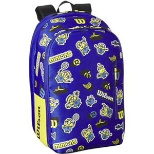 Wilson Zaino da Tennis, Minions 3.0 Junior, Fino a 2 Racchette, Per Bambini e Ragazzi