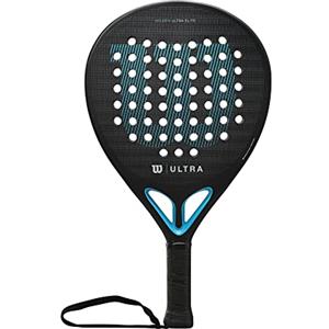 Wilson , Racchetta Da Padel Ultra Elite V2 Fibra Di Vetro EVA Unisex Adulto, Nero/Blu (Multicolore), 2