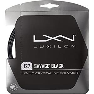 Luxilon Savage 127, Corda da Tennis Unisex-Adulto, Nero, 1.27 mm, 12.2 m