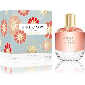 Elie Saab Girl of Now Forever 90 ml - Eau de Parfum da Donna - Fragranza Floreale Fruttata - Note Frizzanti di Lampone, Limone, Rosa, Fiore d'Ormond e Patchouli - Flacone in Vetro Trasparente