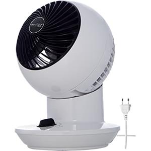 Iris Ohyama Woozoo, 11m², Ventilatore da Tavolo, Ufficio Fan, Bianco, Oscillazione, Silenzioso, Portatile, Per Camera, Soggiorno, Cucina, Circolatore d'Aria, Raffreddamento, Potente, PCF-SM12