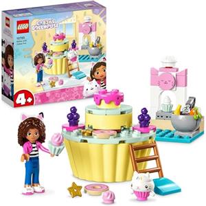 LEGO La Casa delle Bambole di Gabby Divertimento in Cucina con Dolcetto, Giocattolo con i Personaggi di Gabby e Dolcetto, Cupcake da Decorare e Accessori, Giochi per Bambine e Bambini dai 4 Anni 10785